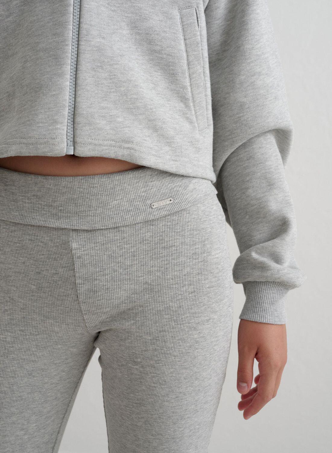 Niña Pantalón de canalé Ligero Gris Jaspeado 3/6