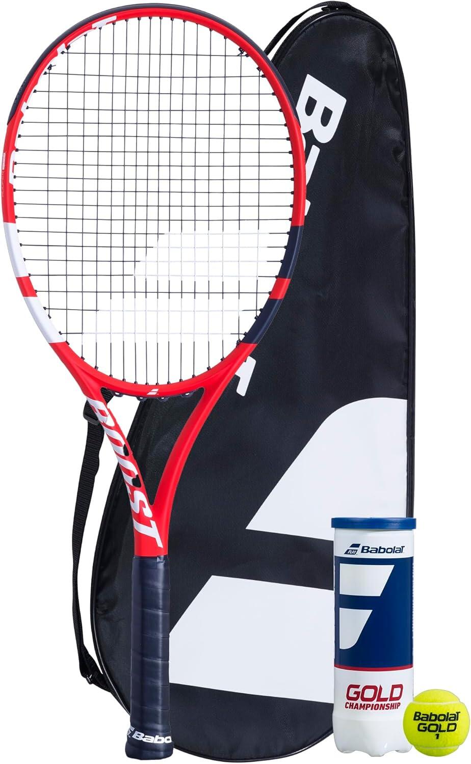 BABOLAT Babalot Boost S Tennis Racket, Cover & 3 Tennis Balls