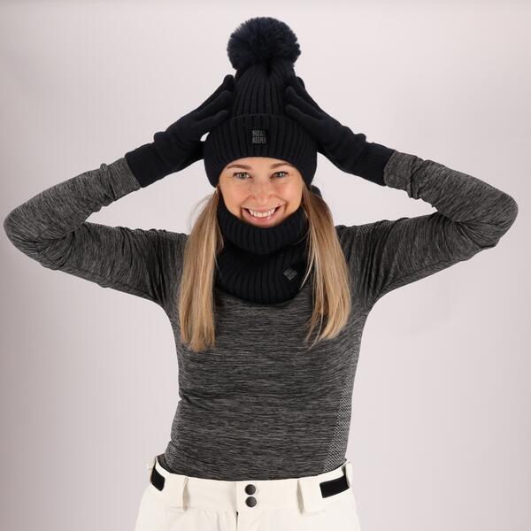 Heatkeeper - Heatkeeper - Cappello termico + pompon da donna - Blu marino - 2/4