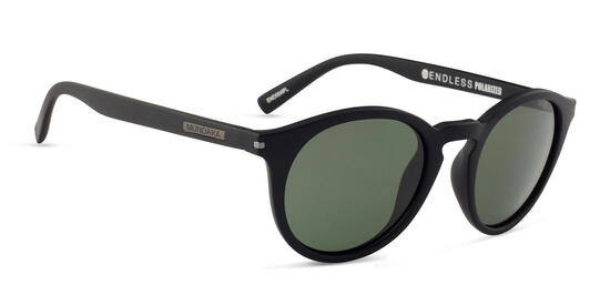 **Lunettes de soleil ENDLESS noir mat, Polarisés VERT - cat.3 - MUNDAKA**