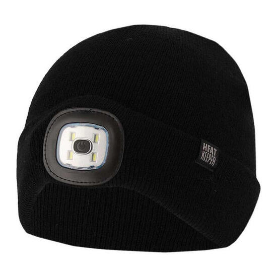 Heatkeeper - Cappello termico + luce LED per bambini - Nero