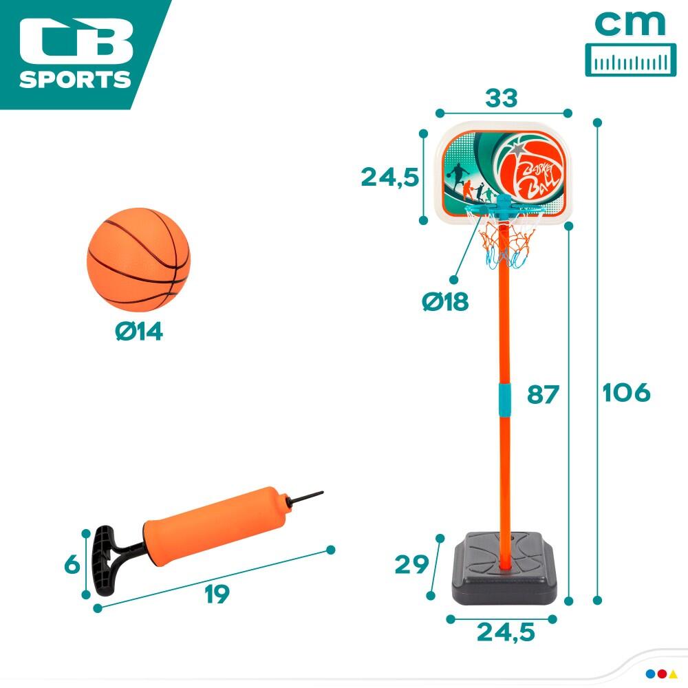 Panier de basket-ball pour enfants avec ballon CB Toys 6/7