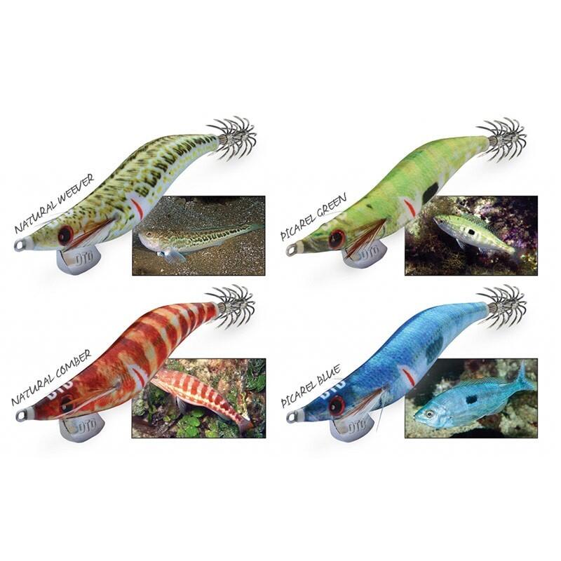Squid Eging DTD WOUNDED FISH EGI |COLOR NATURAL WEEVER |MM 96 3/4