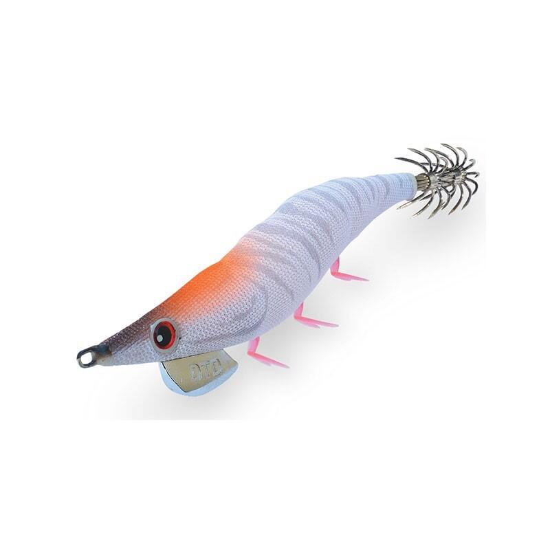Squid Eging DTD RED SHRIMP|COLOR ORANGE|EGI 3.0|BODY RED LUMINOUS 2/4