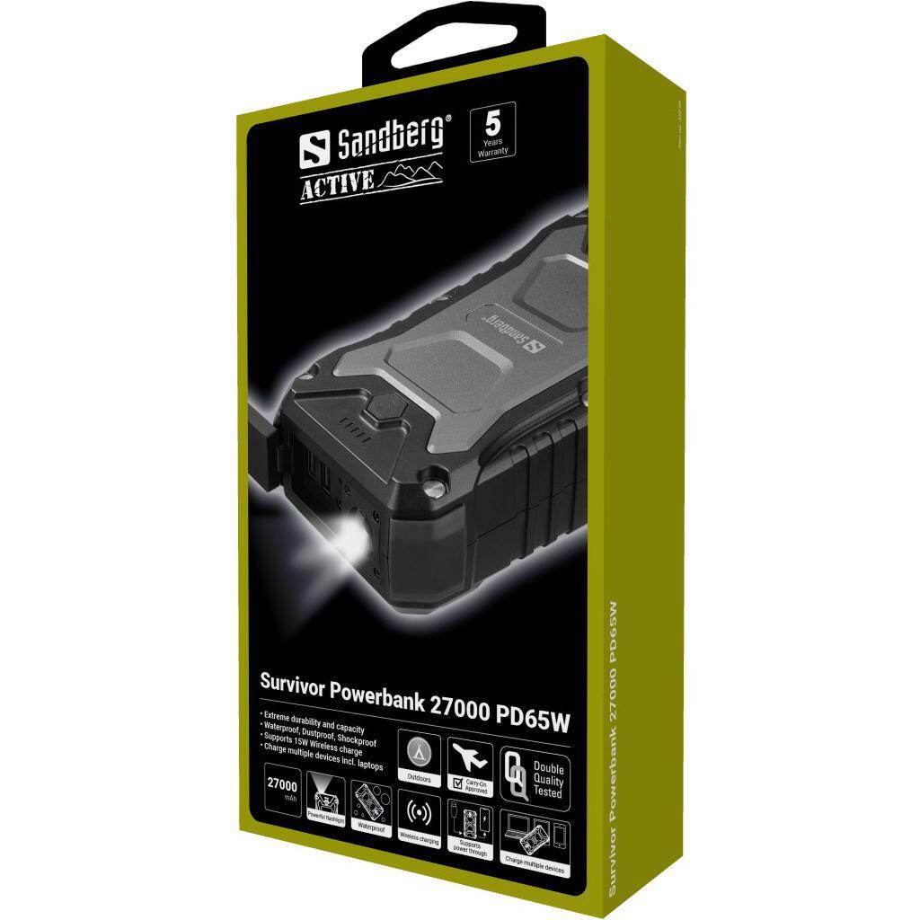 Powerbank Sandberg Survivor 27000mAh PD65W 4/4