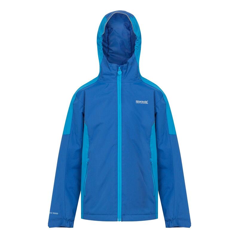 Veste de randonnée imperméable et isolante garçon Regatta Hurdle V vert