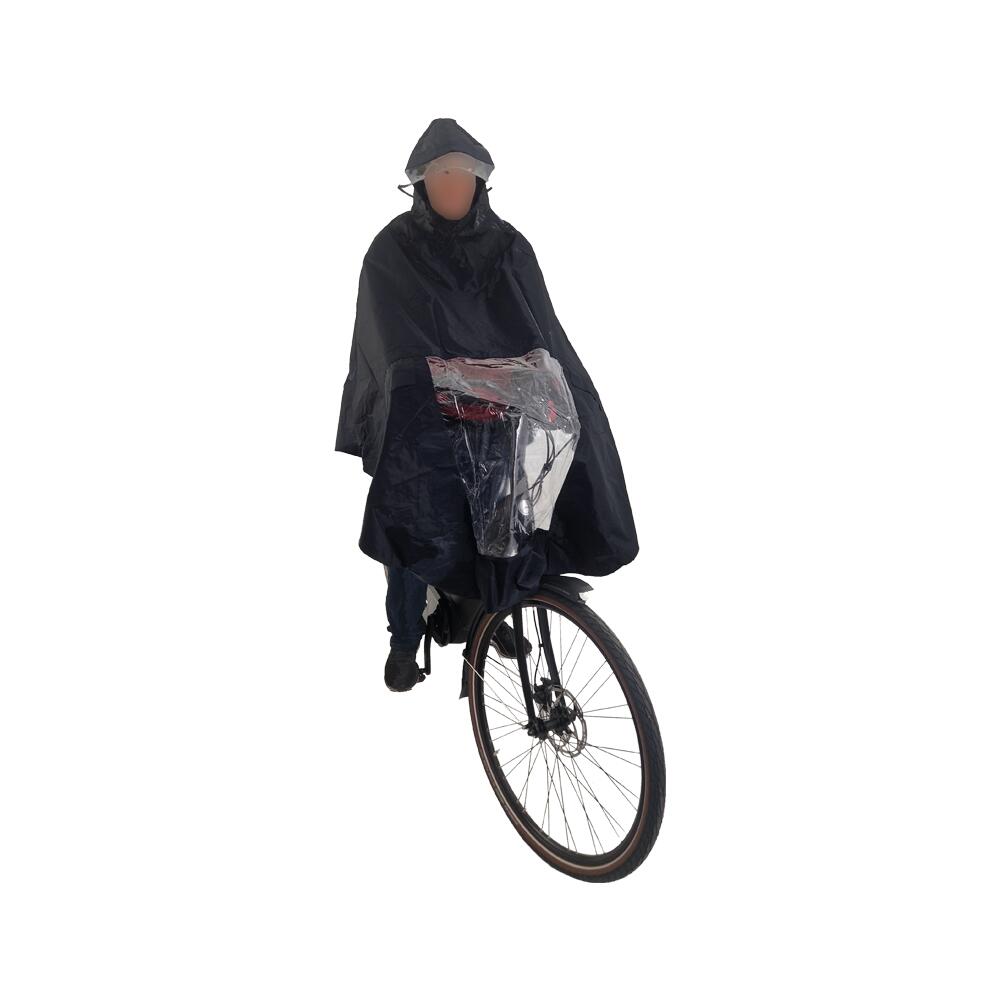 Hooodie - Hooodie Poncho Deluxe - Siège Vélo Enfant - Noir - Taille Unique - Decathlon