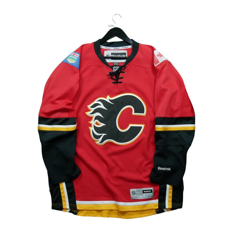 Segunda Vida - Camiseta de los Calgary Flames de la NHL Reebok - Excelente