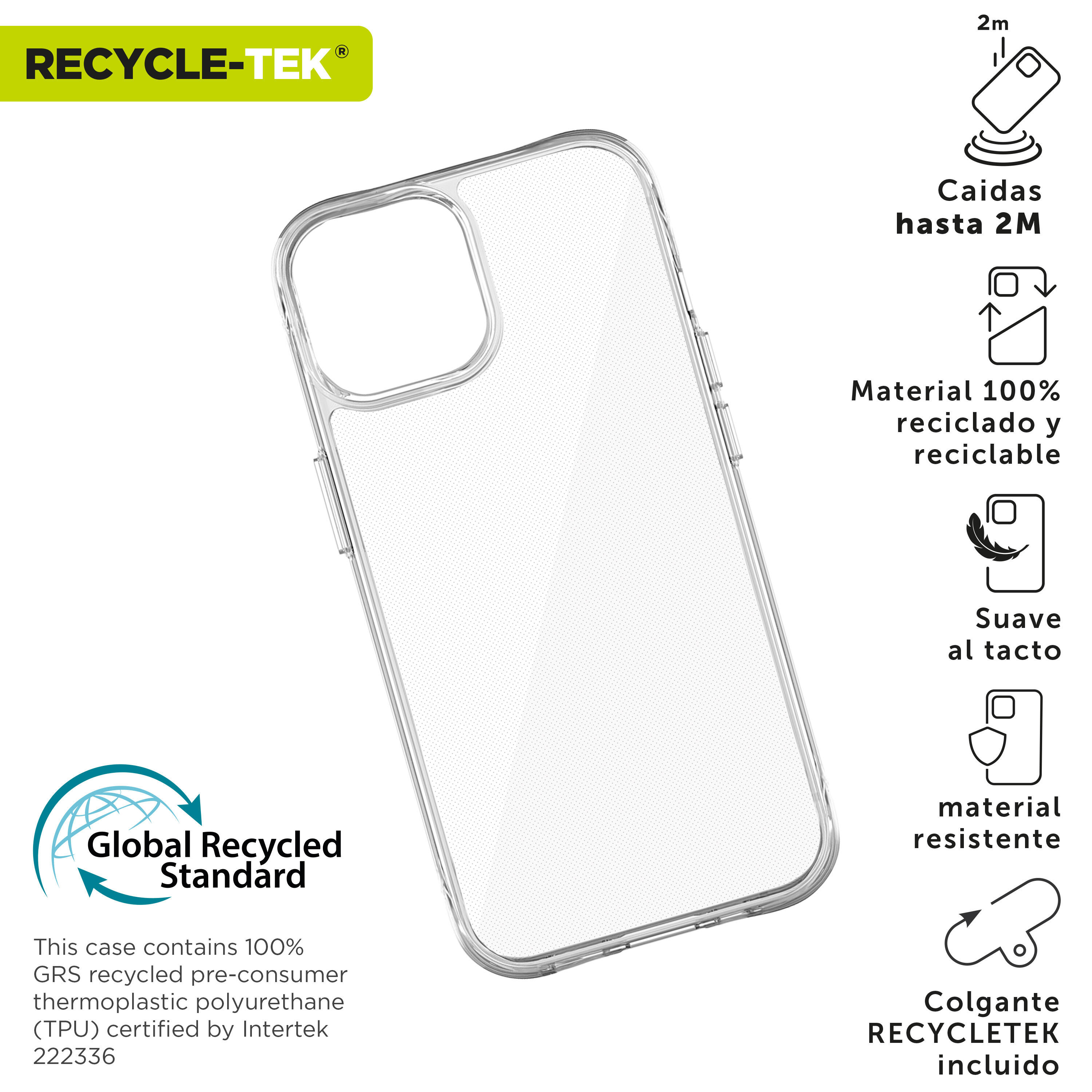 Funda shockproof 2m compatible con Apple iPhone 16 Pro transparente 2/4
