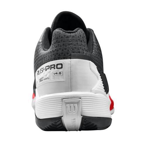 Wilson Rush Pro 4.0 Clay Wrs329440 Padelschuhe In Schwarz Und Weiss Für Damen 5/5