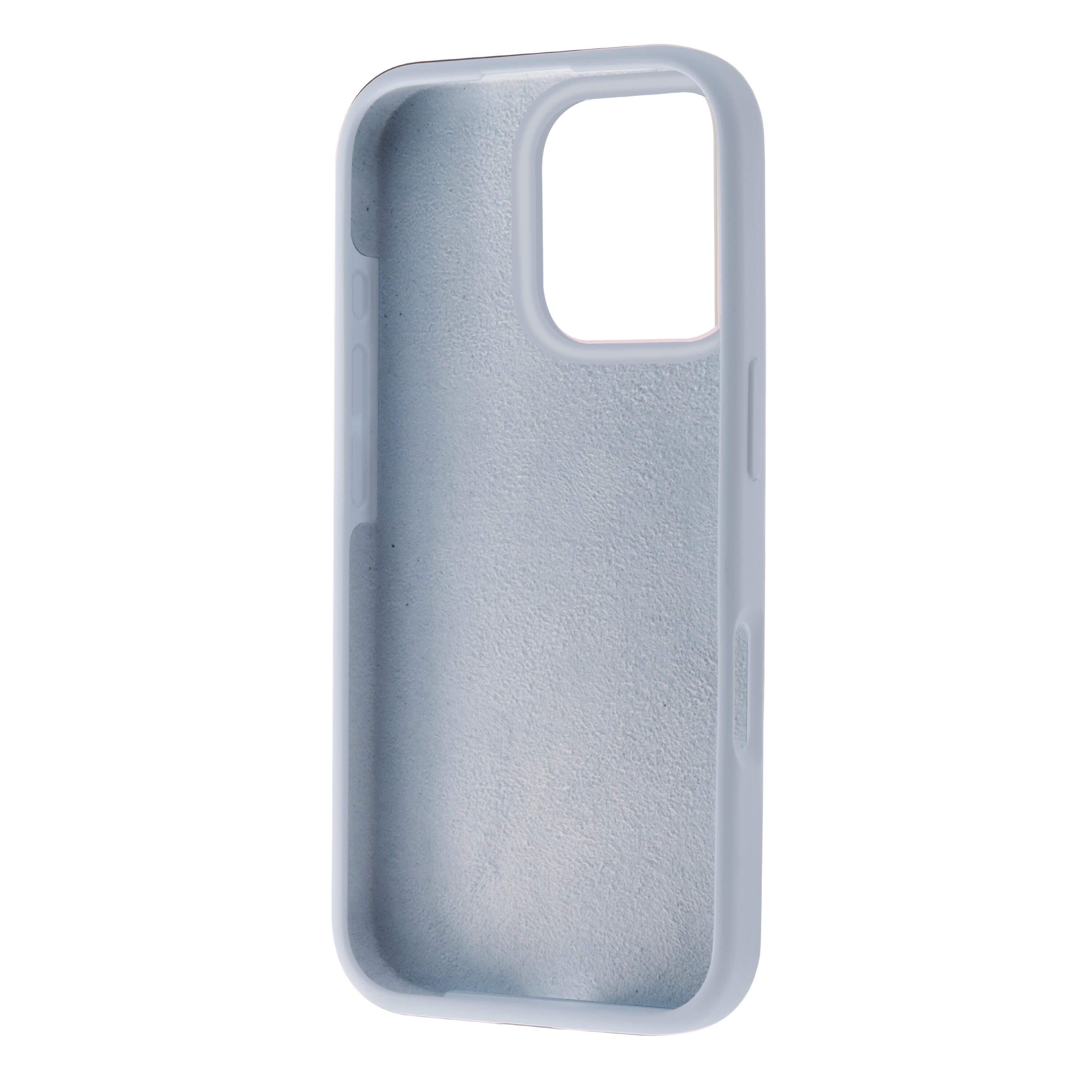 Funda recycletek Liquid Silicone compatible con Apple iPhone 16 Pro azul cielo 3/4
