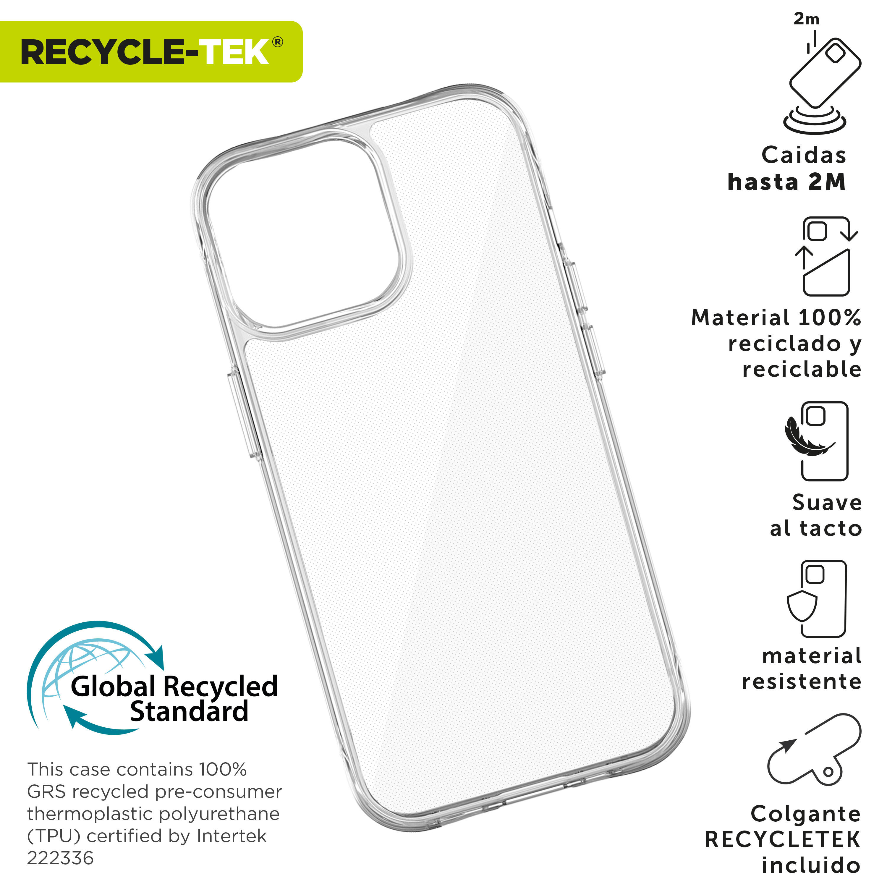 Funda shockproof 2m compatible con Apple iPhone 16 Pro Max transparente 2/4
