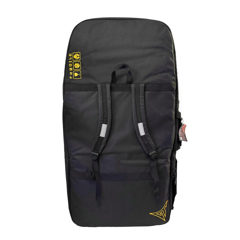 Funda de viaje GT para 3 tablas de bodyboard/accesorios negro/lima 2/5