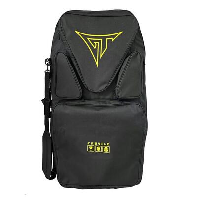 Reistas gt voor 3 bodyboards/accessoires zwart/limoen