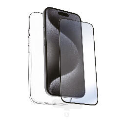 Funda compatible con Apple iPhone 16 + protector de pantalla vidrio templado 4/4