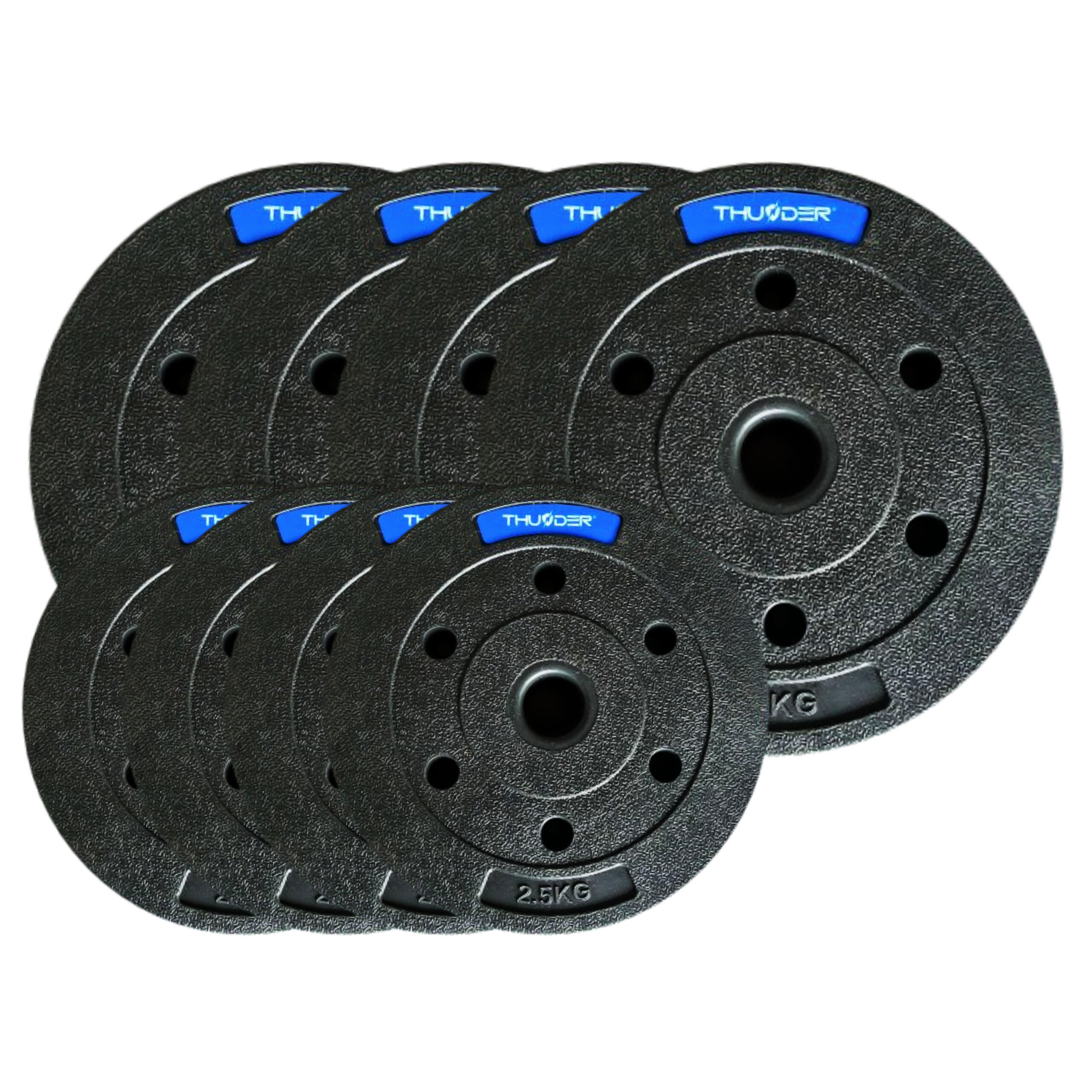 THUNDER Conjunto de pesos compostos Thunder SET-B-03-30KG (4x2,5kg 4x5kg)