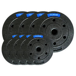 Ensemble de poids composites Thunder SET-B-03-30KG (4x2,5kg 4x5kg)