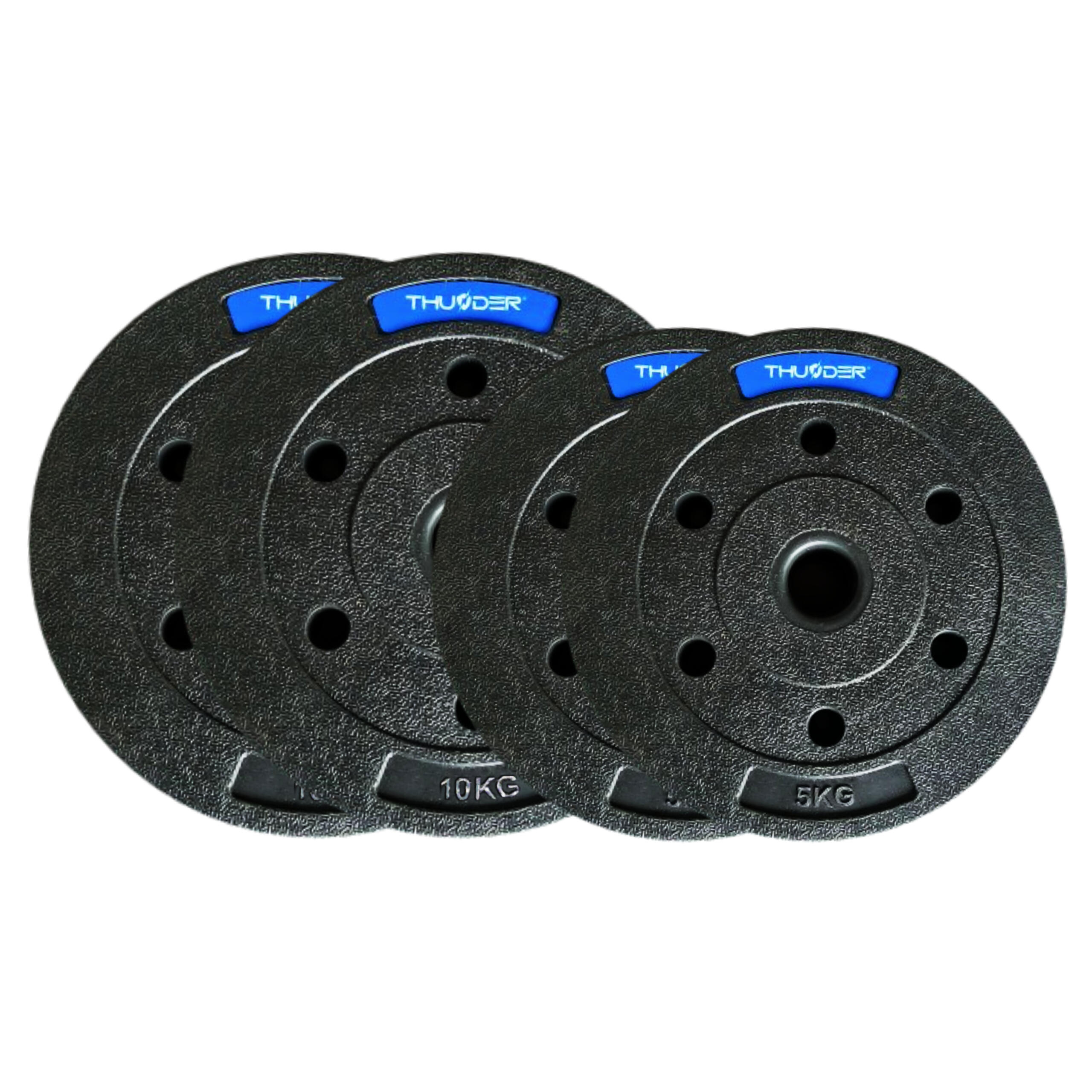 THUNDER Composite gewichten set Thunder SET-B-05-30KG (2x5 2x10)