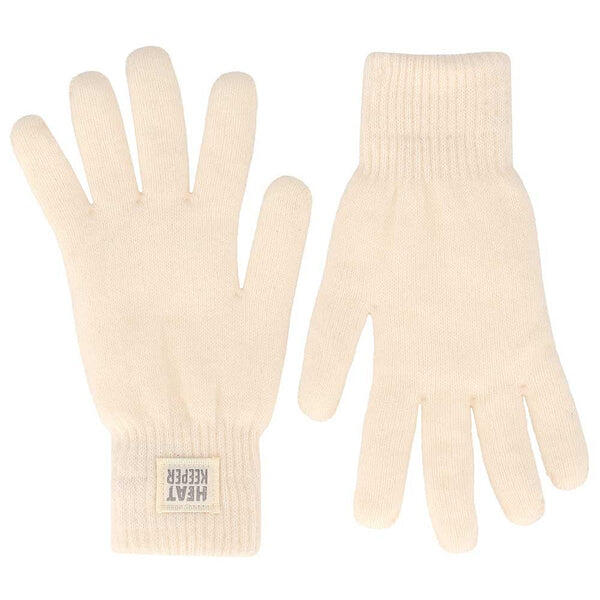 Gants thermiques pour femmes blanc cassé taille unique 2 paires 4/5