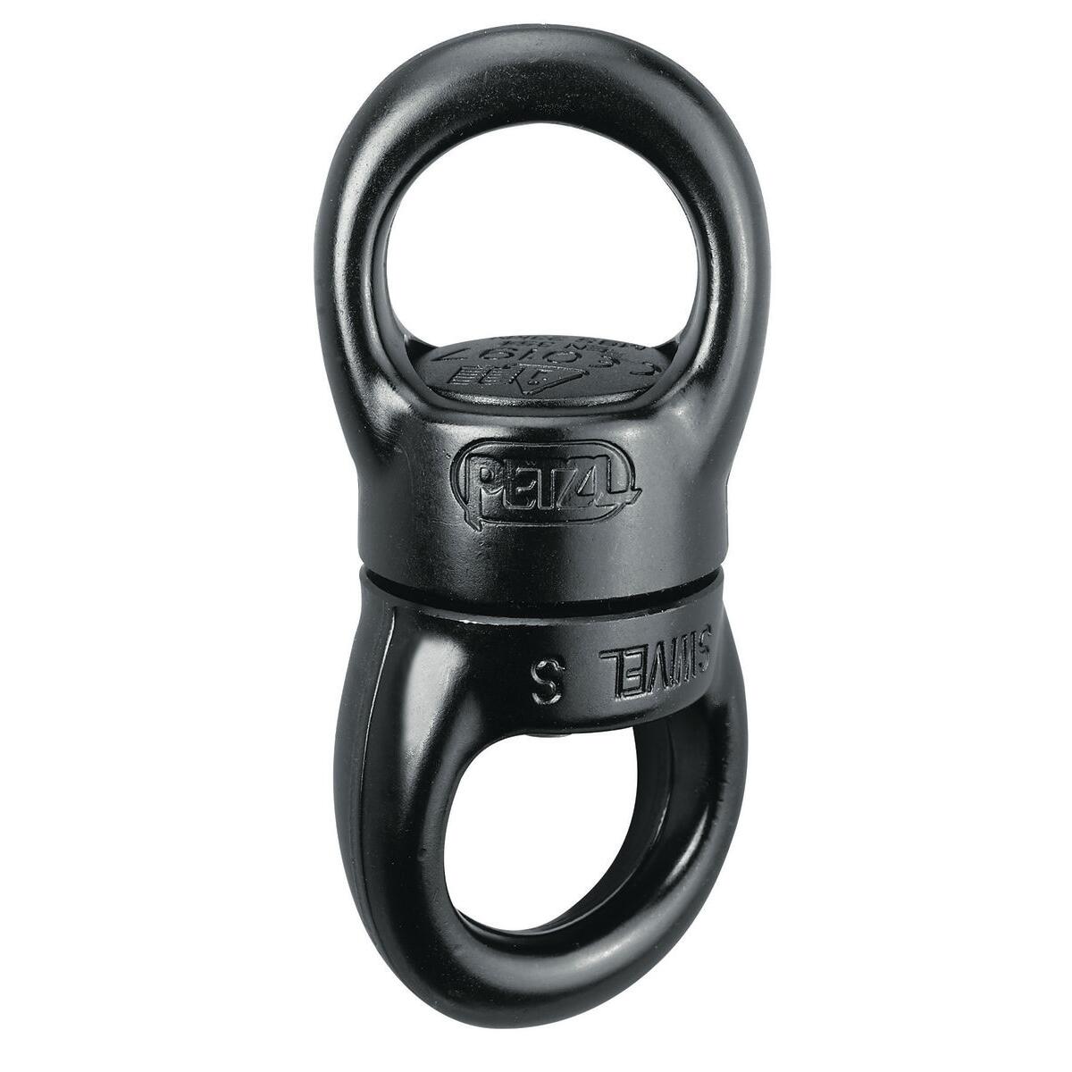 Émerillon Petzl Swivel S noir compact 95 g roulement à billes étanche 23 kN 1/5
