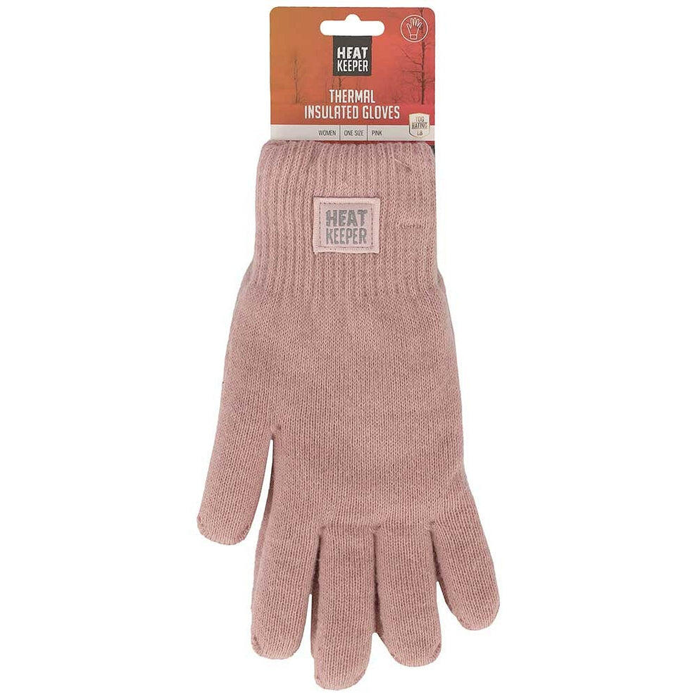 Thermo set Dames handschoenen/muts Roze One Size 6/6
