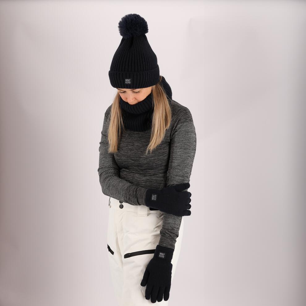 Thermo set Femme - Bonnet/Cache-cou - Marine - Taille unique 2/6