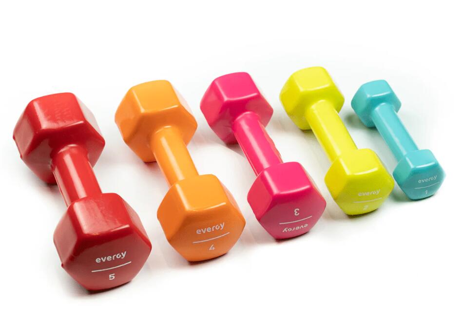 Mancuernas Studio Evergy 5kg Home (PAR) Pesas Vinilo 5kg 6/7