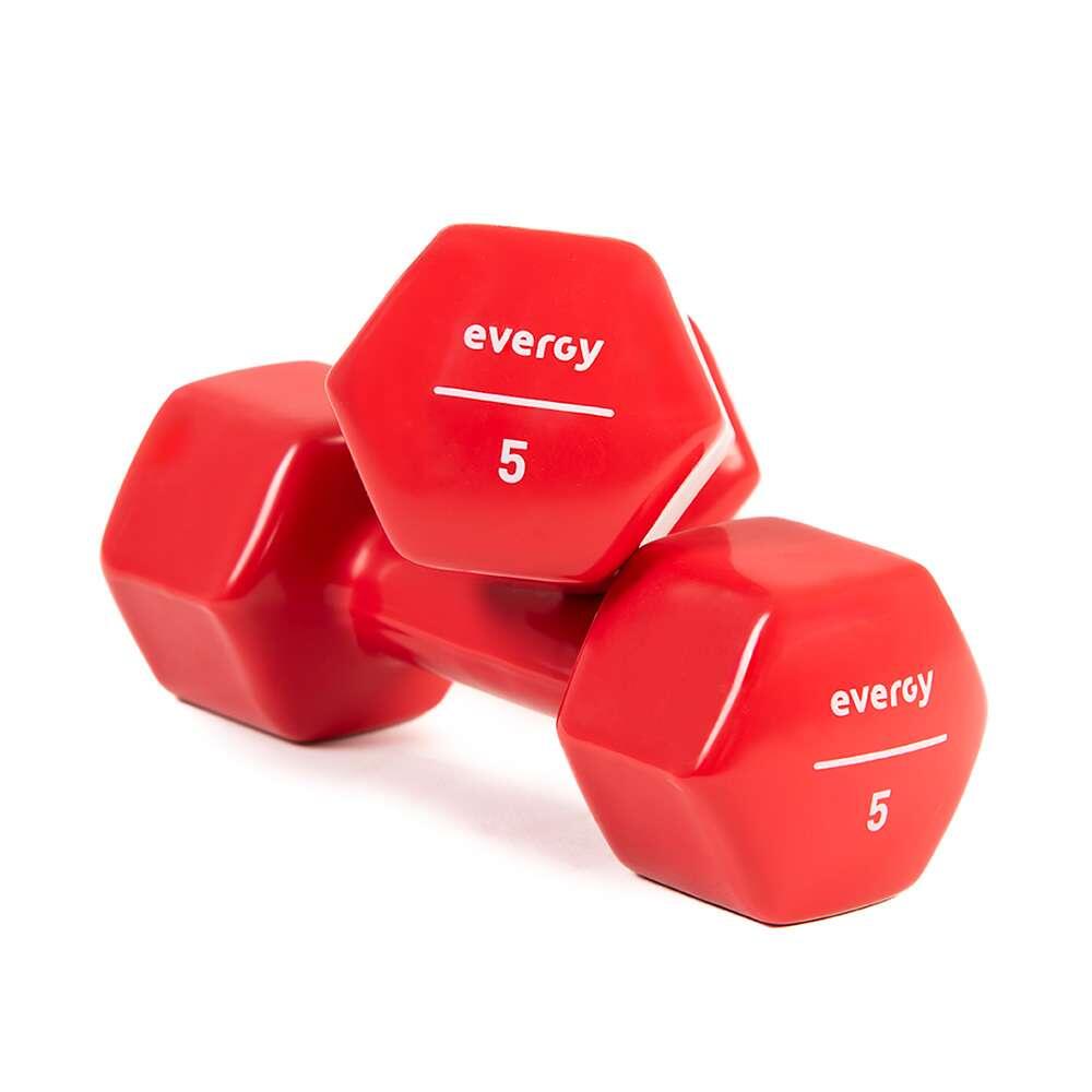Mancuernas Studio Evergy 5kg Home (PAR) Pesas Vinilo 5kg 2/7