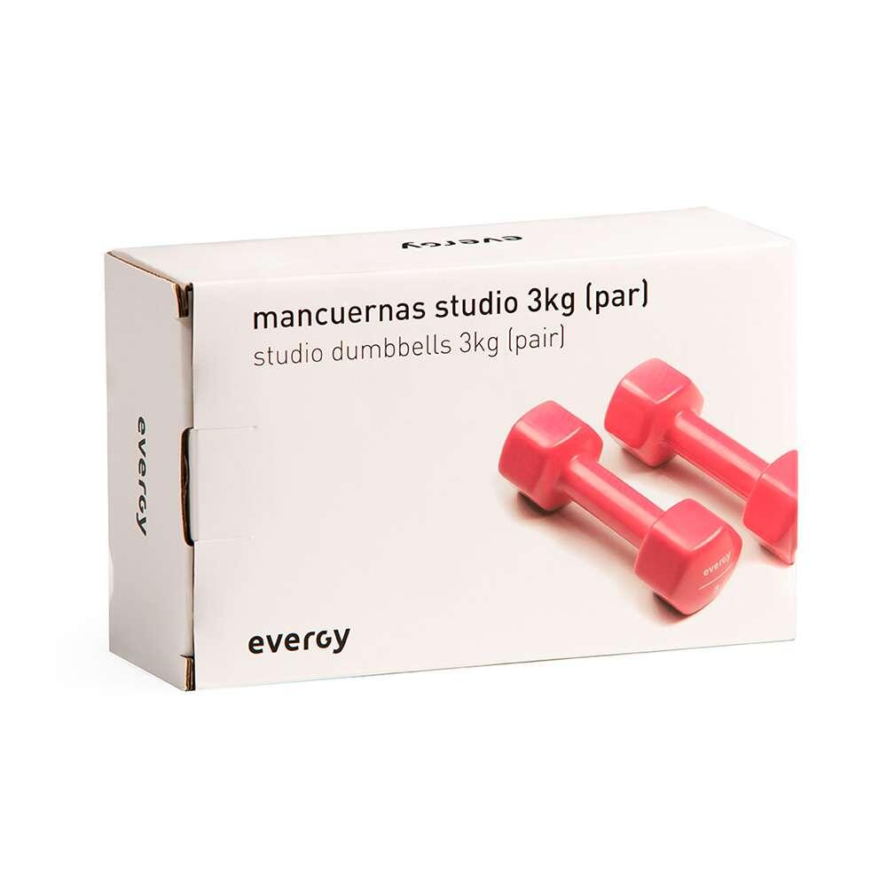 Mancuernas studio evergy 3kg home (par) vinilo 3/6