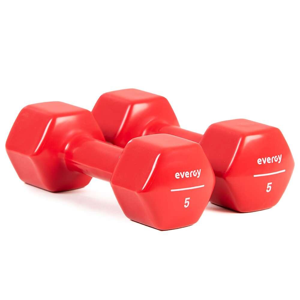EVERGY Mancuernas Studio Evergy 5kg Home (PAR) Pesas Vinilo 5kg