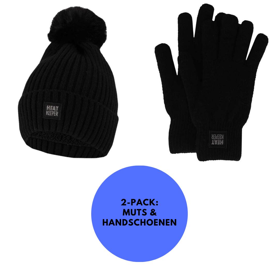 Heat Keeper - Thermo Set Gants/bonnet Femme - Noir - Taille Unique - Bonnet - Noir - Decathlon