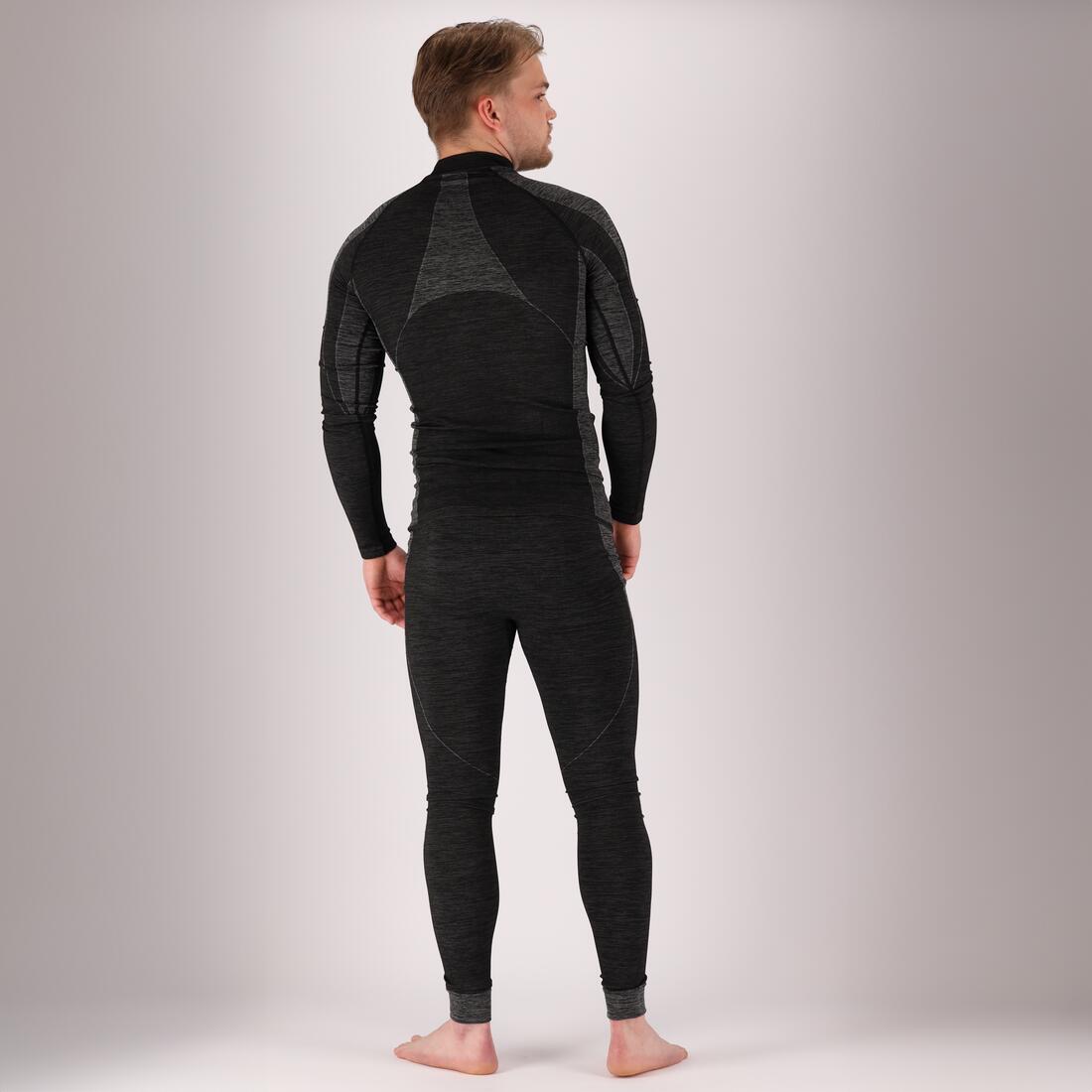 Thermo broek/shirt premium heren Set Zwart 2Pack (Broek/Shirt) 2/7