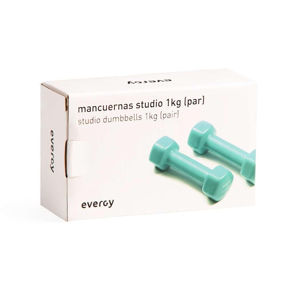 Mancuernas studio evergy 1kg home (par) vinilo 3/6