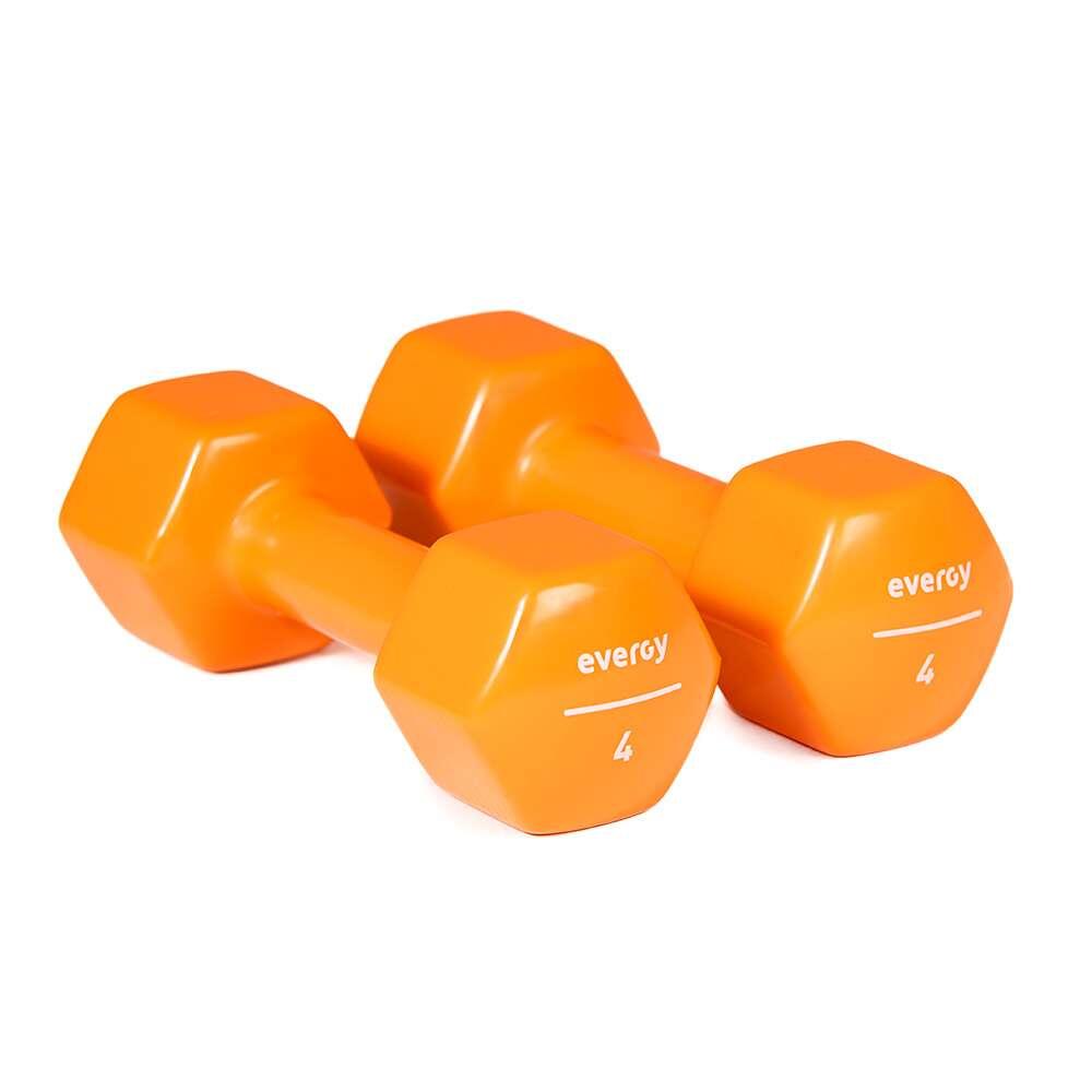 EVERGY Mancuernas Studio Evergy 4kg Home (PAR) Pesas Vinilo 4kg