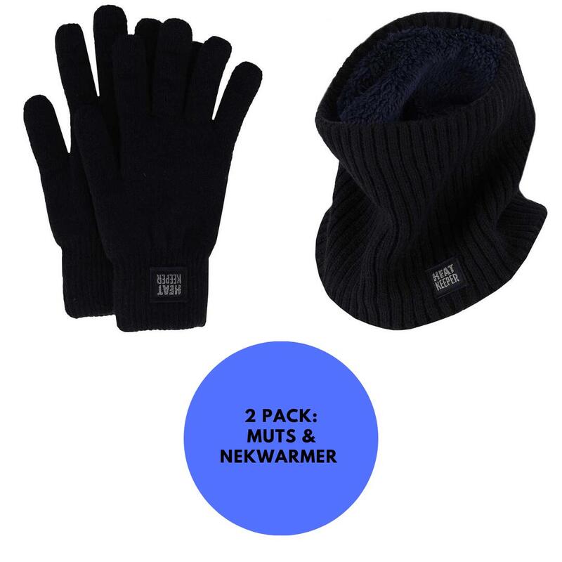 Thermo set Femme - Gants/Tours de cou - Marine - Taille unique