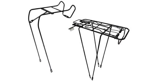 Portapacchi Portacesto Anteriore + Posteriore Bici 26 / 28 City Bike Olanda Nero