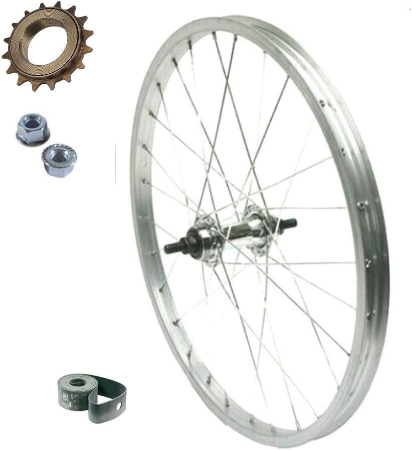 MADICKS RUOTA / CERCHIO POSTERIORE 20 " X 1.75 BICI 1 VELOCITÀ + PIGNONE 16 DENTI