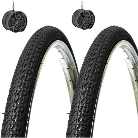 2 Copertoni + 2 Camere D'Aria 26 X 1 3/8 Per Bicicletta City Bike Olanda