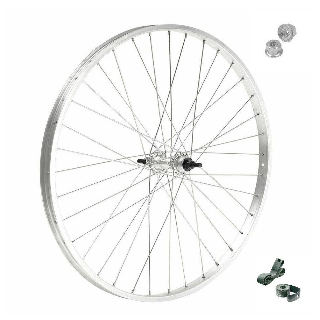 MADICKS CERCHIO RUOTA ANTERIORE BICICLETTA 28x 1.75 + DADI E NASTRO CITYBIKE