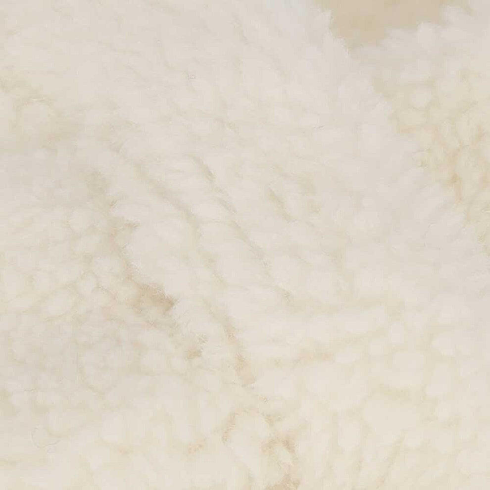 Ensemble écharpe et bonnet bébé en laine Teddy 6-12 mois blanc cassé 4/4