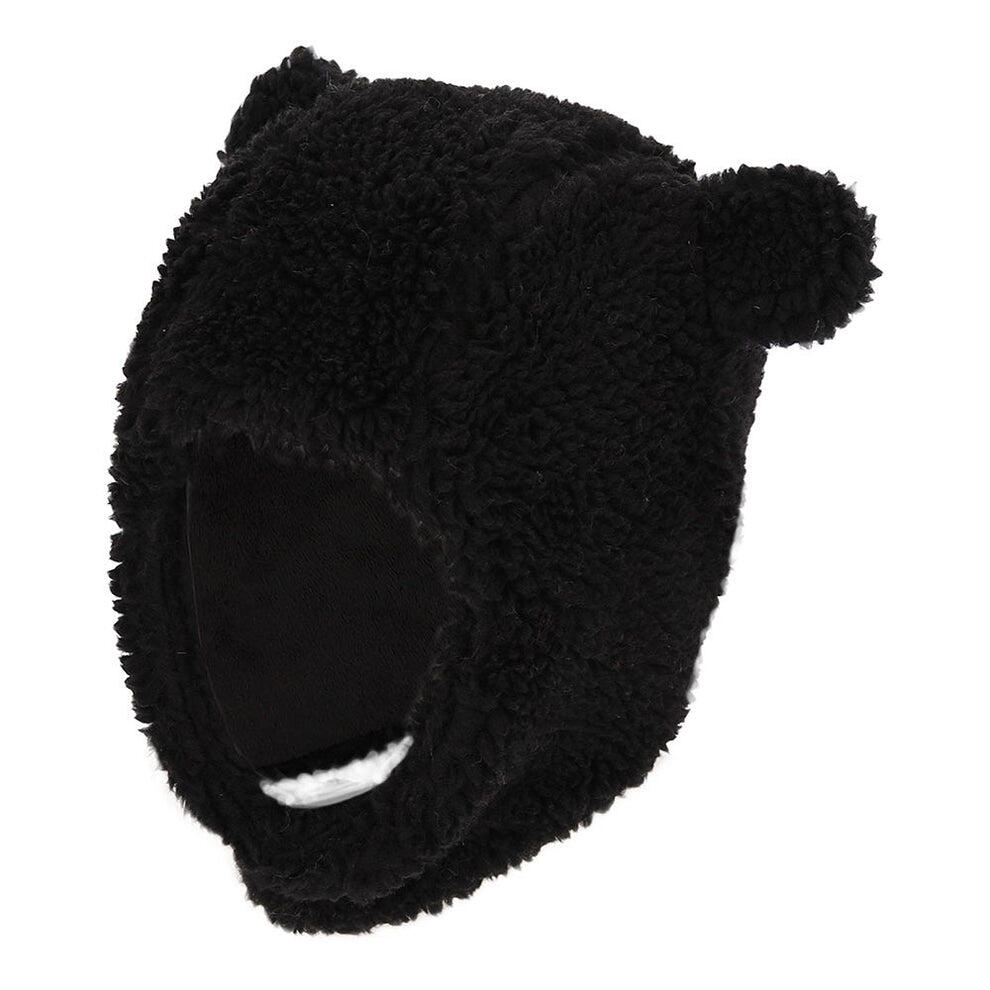 Set composto da sciarpa e cappellino per neonato in lana effetto orsetto 6-12 2/4
