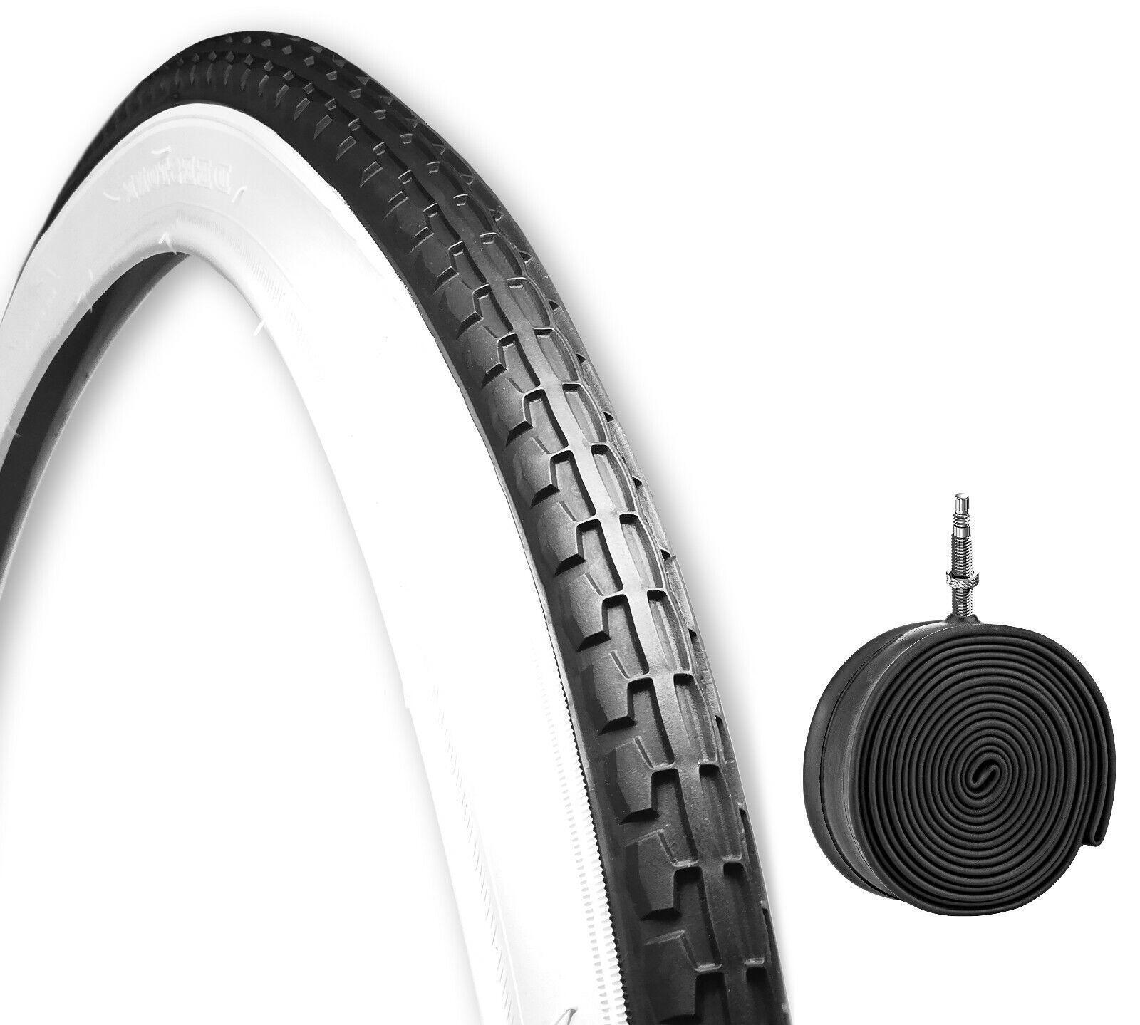 MADICKS COPERTONE 24 X 1.75 + CAMERA BIANCO/NERO PER BICI 24" BICICLETTA PNEUMATICO