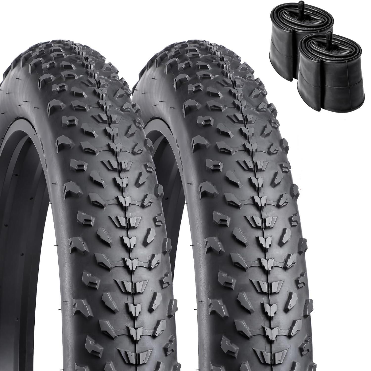 MADICKS COPPIA COPERTONE FAT BIKE TASSELLATO ANTIFORATURA 20 X 4.0 + CAMERA D'ARIA