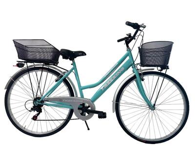 Bicicletta Donna Passeggio Misura 28 Bici da città Tiffany con Cambio. 2 Cestini