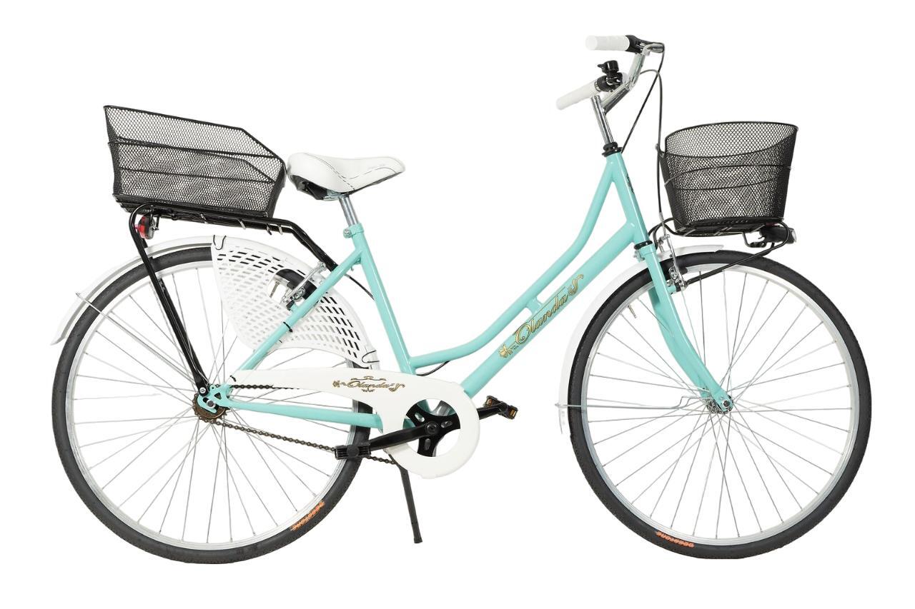 Bicicletta Donna Madicks Olanda Vintage - Ruote 26", Con Cestino Turchese, Già Montata Al 90% - Foto 4