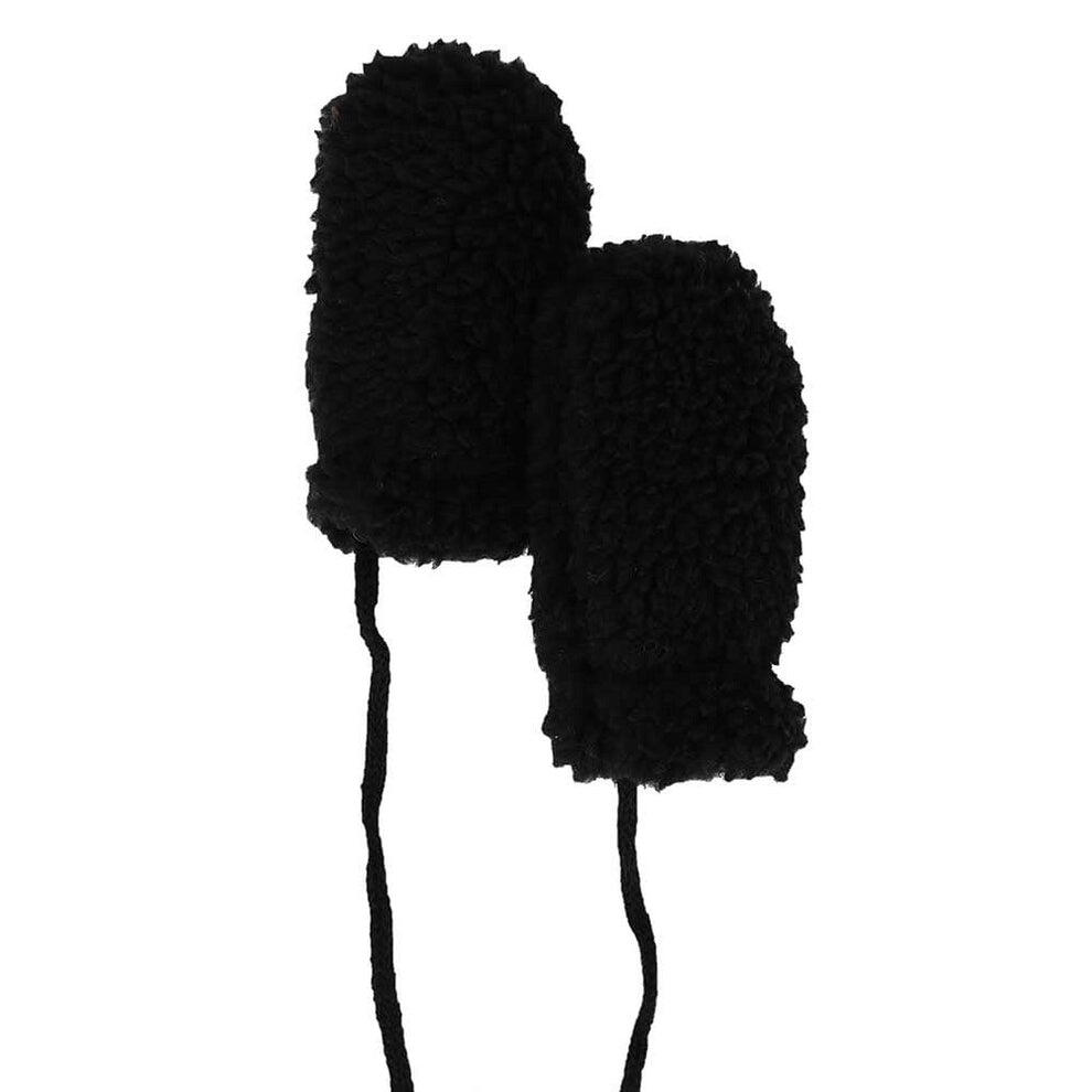Set invernale per neonati: guanti sciarpa e cappello in lana effetto orsetto 4/4