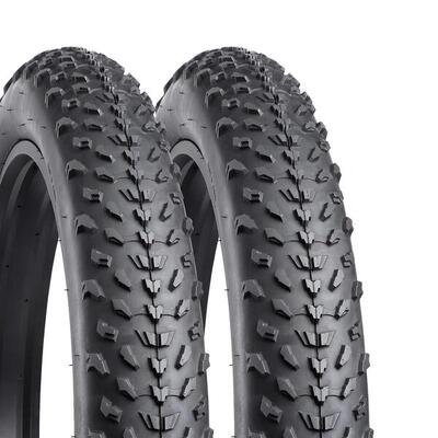 Coppia Copertone Fat Bike Tassellato 20 X 4.0 Antiforatura