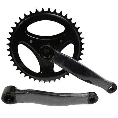 Guarnitura Corona Bicicletta Singola Perno Quadro 42 X 170 Denti + Pedivella Bic