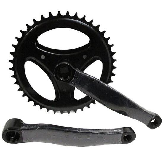 Guarnitura Corona Bicicletta Singola Perno Quadro 42 X 170 Denti + Pedivella Bic