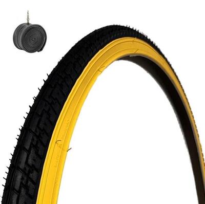 COPERTONE 700 X 35 C (28 5/8 1/8) + CAMERA NERO/PARA PER BICI 28" BICICLETTA